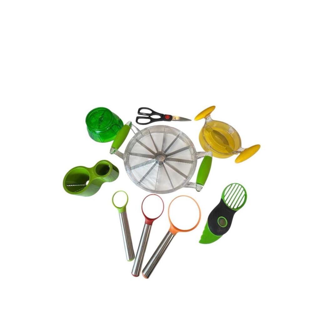 Fruit & Veggie Prep Set Kitchen Tools Slicers Corers Peeler Shears Multi-Piece